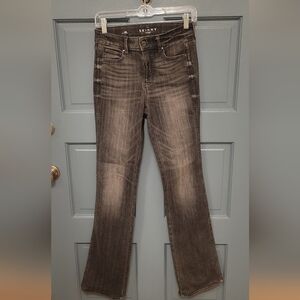 Women's Washed Gray Straight-Leg Jeans By Black And White Market. Size Zero Long